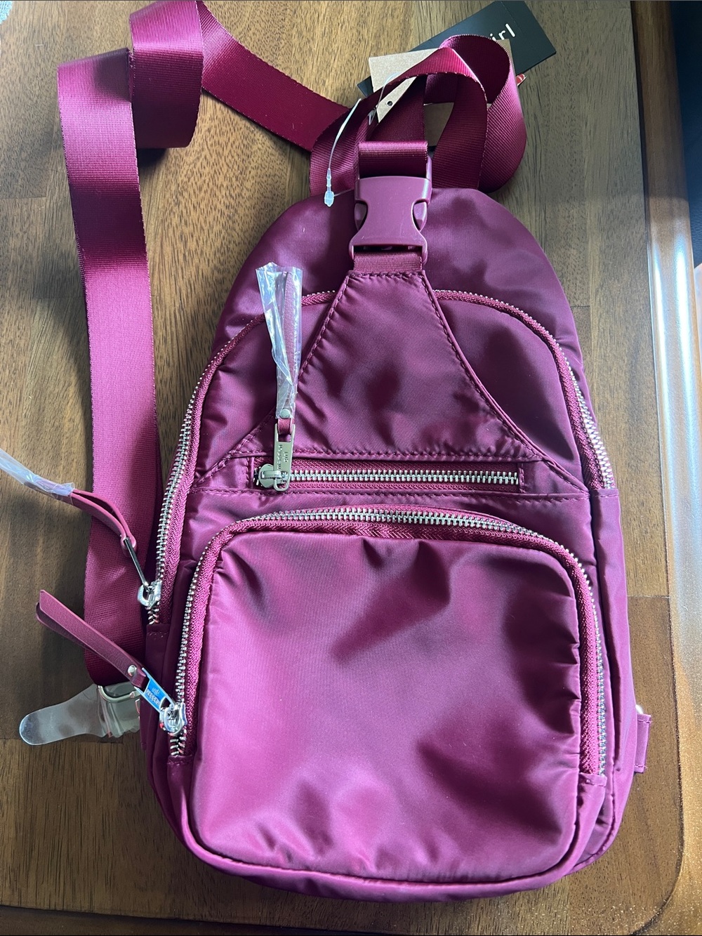 Madden Girl Berry Nylon Sling Backpack